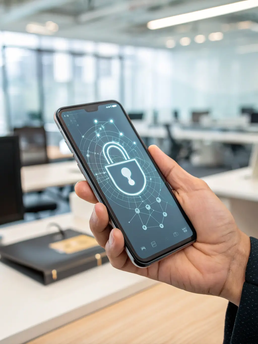 A secure lock icon overlaid on a smartphone displaying the 73 Bet app, symbolizing the platform's commitment to security and user data protection.